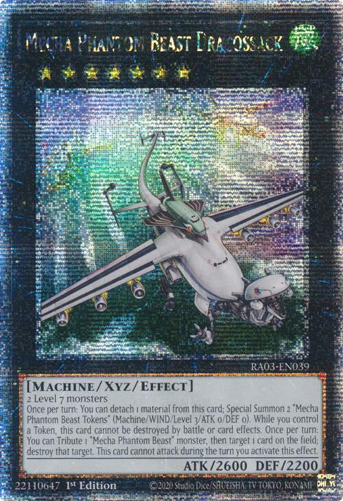 Mecha Phantom Beast Dracossack (Quarter Century Secret Rare) [RA03-EN039] Quarter Century Secret Rare | Gam3 Escape