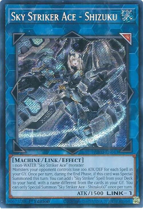 Sky Striker Ace - Shizuku (Secret Rare) [RA03-EN043] Secret Rare | Gam3 Escape