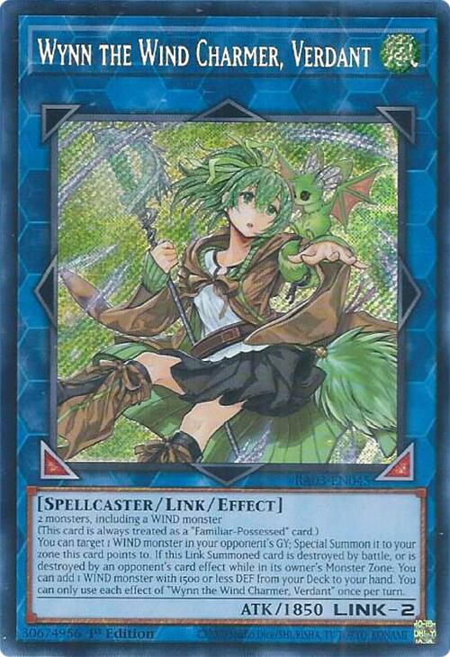 Wynn the Wind Charmer, Verdant (Secret Rare) [RA03-EN045] Secret Rare | Gam3 Escape