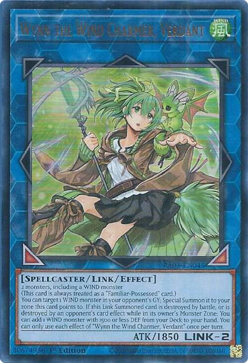 Wynn the Wind Charmer, Verdant (UR) [RA03-EN045] Ultra Rare | Gam3 Escape