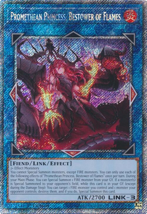 Promethean Princess, Bestower of Flames (Platinum Secret Rare) [RA03-EN050] Platinum Secret Rare | Gam3 Escape