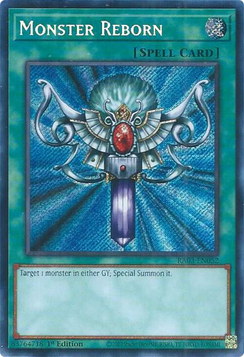 Monster Reborn (Secret Rare) [RA03-EN052] Secret Rare | Gam3 Escape