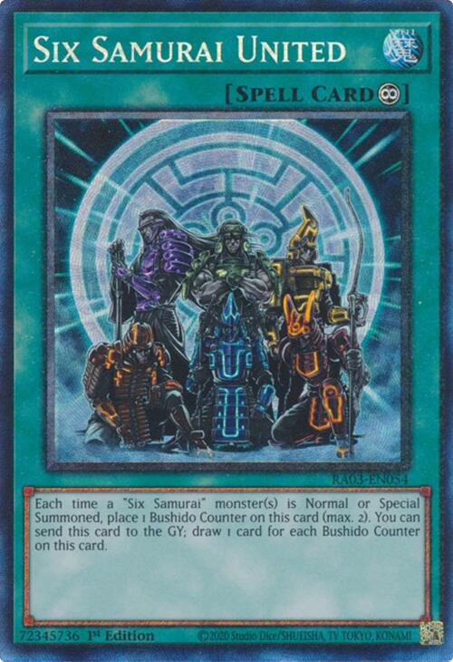 Six Samurai United (CR) [RA03-EN054] Prismatic Collector's Rare | Gam3 Escape