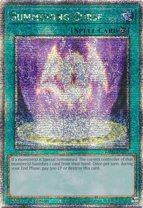 Summoning Curse (Quarter Century Secret Rare) [RA03-EN057] Quarter Century Secret Rare | Gam3 Escape