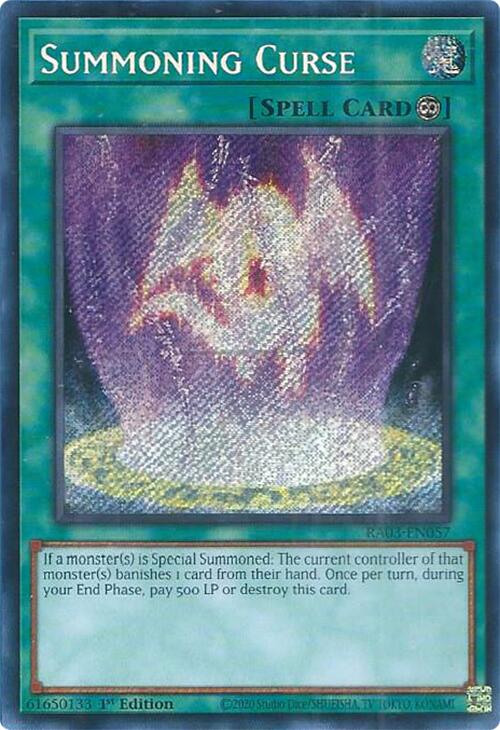 Summoning Curse (Secret Rare) [RA03-EN057] Secret Rare | Gam3 Escape