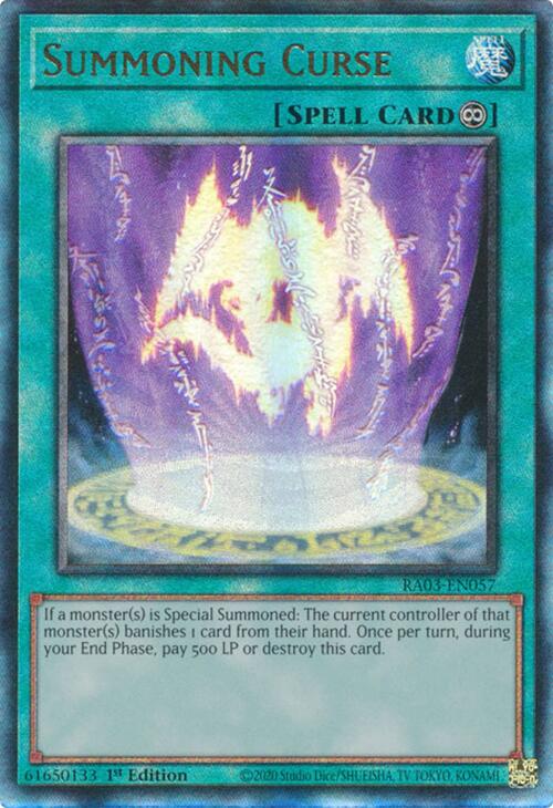 Summoning Curse (UTR) [RA03-EN057] Prismatic Ultimate Rare | Gam3 Escape