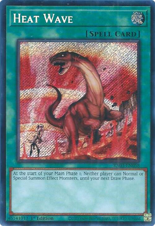 Heat Wave (Secret Rare) [RA03-EN058] Secret Rare | Gam3 Escape