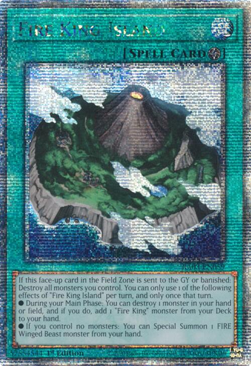 Fire King Island (Quarter Century Secret Rare) [RA03-EN059] Quarter Century Secret Rare | Gam3 Escape