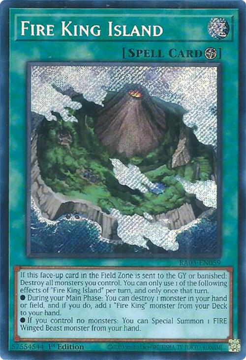 Fire King Island (Secret Rare) [RA03-EN059] Secret Rare | Gam3 Escape