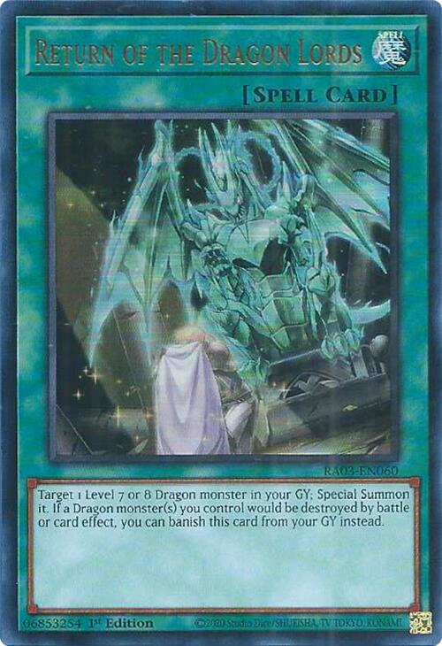 Return of the Dragon Lords (UR) [RA03-EN060] Ultra Rare | Gam3 Escape