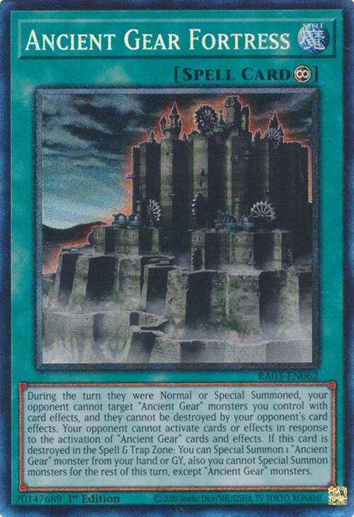 Ancient Gear Fortress (CR) [RA03-EN062] Prismatic Collector's Rare | Gam3 Escape