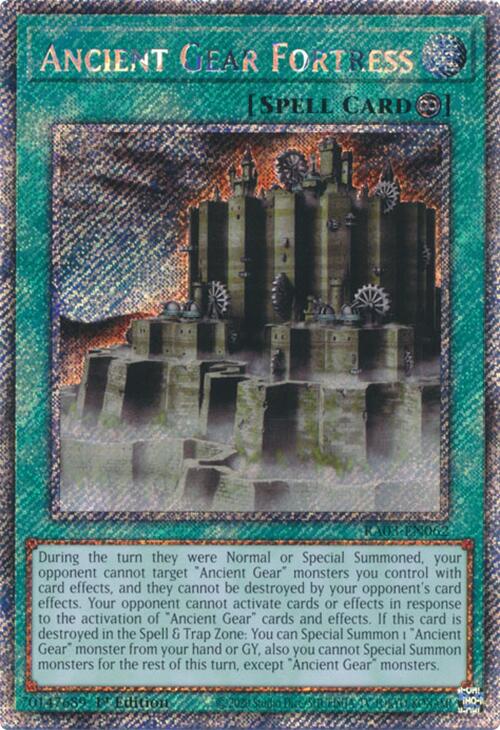 Ancient Gear Fortress (Platinum Secret Rare) [RA03-EN062] Platinum Secret Rare | Gam3 Escape