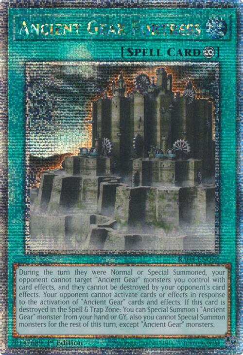 Ancient Gear Fortress (Quarter Century Secret Rare) [RA03-EN062] Quarter Century Secret Rare | Gam3 Escape