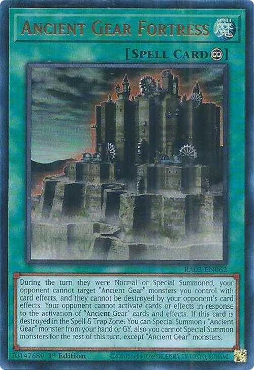 Ancient Gear Fortress (UR) [RA03-EN062] Ultra Rare | Gam3 Escape