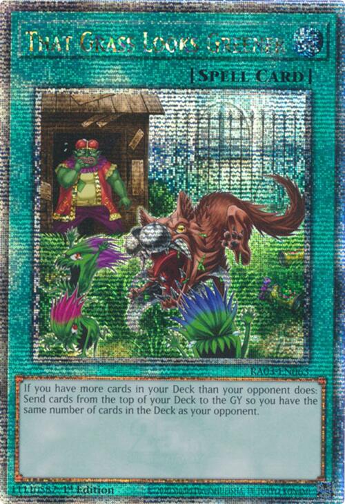 That Grass Looks Greener (Quarter Century Secret Rare) [RA03-EN063] Quarter Century Secret Rare | Gam3 Escape