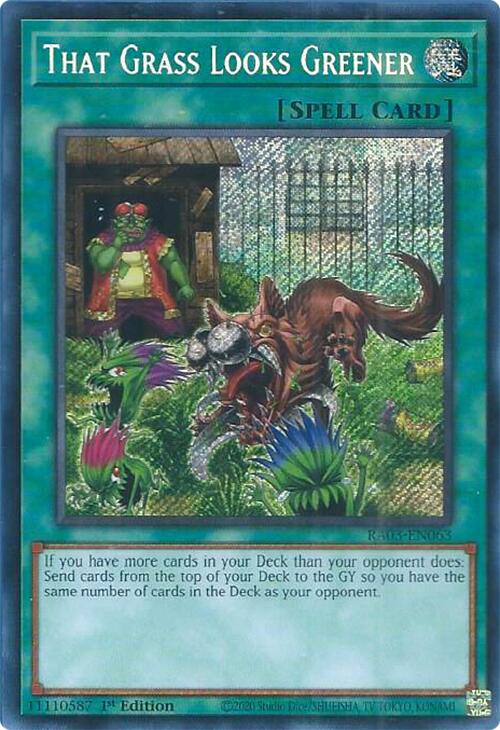 That Grass Looks Greener (Secret Rare) [RA03-EN063] Secret Rare | Gam3 Escape