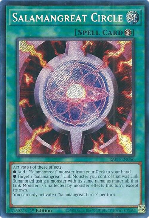 Salamangreat Circle (Secret Rare) [RA03-EN066] Secret Rare | Gam3 Escape