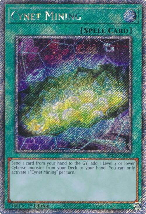 Cynet Mining (Platinum Secret Rare) [RA03-EN067] Platinum Secret Rare | Gam3 Escape