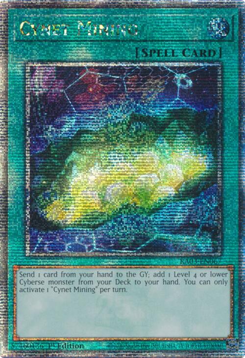 Cynet Mining (Quarter Century Secret Rare) [RA03-EN067] Quarter Century Secret Rare | Gam3 Escape