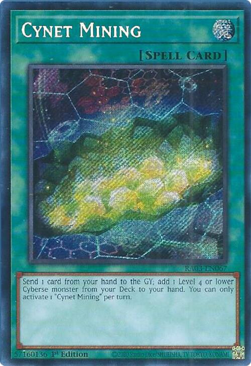 Cynet Mining (Secret Rare) [RA03-EN067] Secret Rare | Gam3 Escape