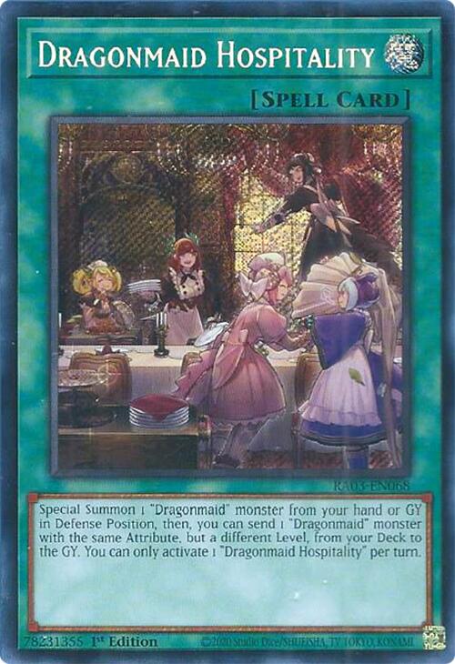 Dragonmaid Hospitality (Secret Rare) [RA03-EN068] Secret Rare | Gam3 Escape