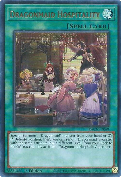 Dragonmaid Hospitality (UR) [RA03-EN068] Ultra Rare | Gam3 Escape