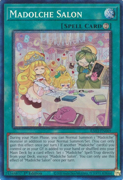 Madolche Salon (CR) [RA03-EN069] Prismatic Collector's Rare | Gam3 Escape