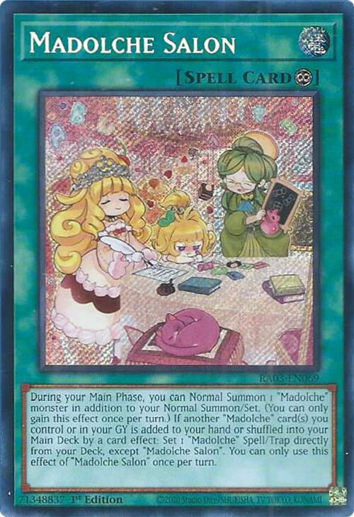 Madolche Salon (Secret Rare) [RA03-EN069] Secret Rare | Gam3 Escape