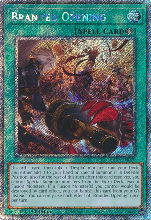 Branded Opening (Platinum Secret Rare) [RA03-EN070] Platinum Secret Rare | Gam3 Escape
