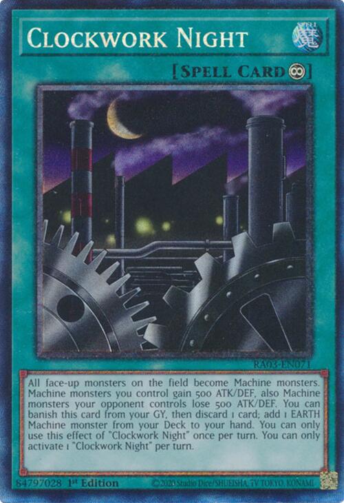 Clockwork Night (CR) [RA03-EN071] Prismatic Collector's Rare | Gam3 Escape