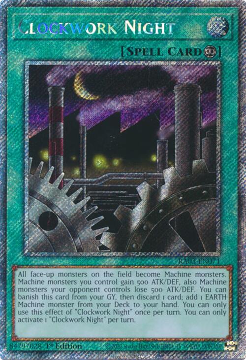 Clockwork Night (Platinum Secret Rare) [RA03-EN071] Platinum Secret Rare | Gam3 Escape