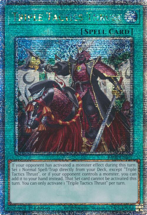 Triple Tactics Thrust (Quarter Century Secret Rare) [RA03-EN072] Quarter Century Secret Rare | Gam3 Escape