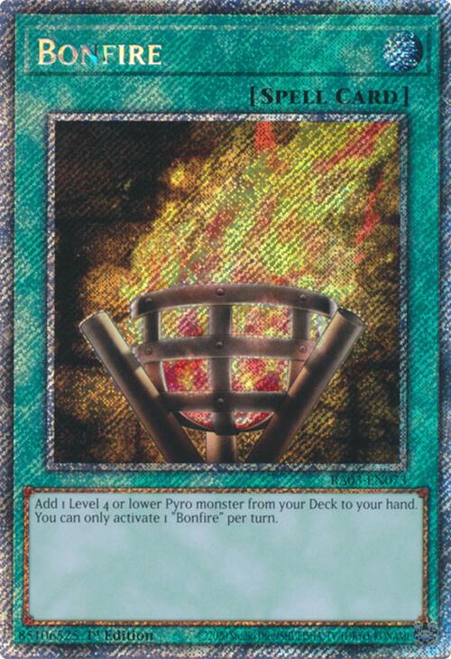 Bonfire (Platinum Secret Rare) [RA03-EN073] Platinum Secret Rare | Gam3 Escape