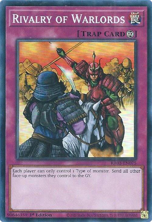 Rivalry of Warlords [RA03-EN075] Super Rare | Gam3 Escape