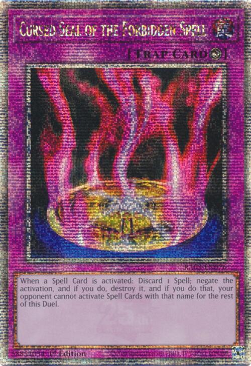 Cursed Seal of the Forbidden Spell (Quarter Century Secret Rare) [RA03-EN076] Quarter Century Secret Rare | Gam3 Escape