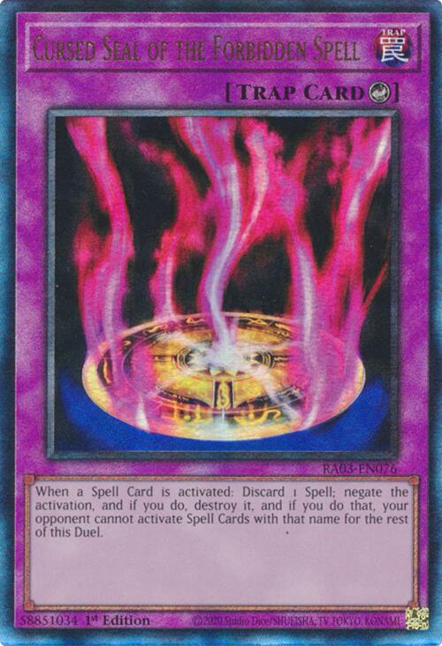 Cursed Seal of the Forbidden Spell (UTR) [RA03-EN076] Prismatic Ultimate Rare | Gam3 Escape