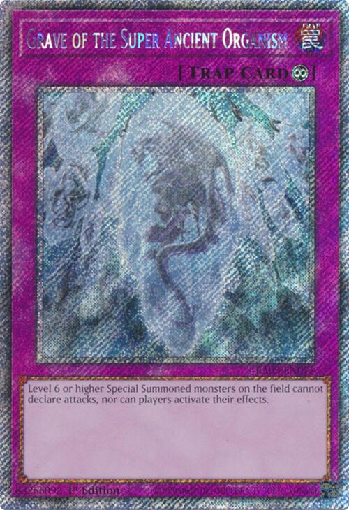 Grave of the Super Ancient Organism (Platinum Secret Rare) [RA03-EN077] Platinum Secret Rare | Gam3 Escape