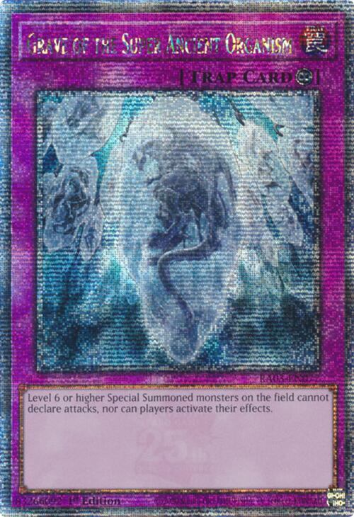 Grave of the Super Ancient Organism (Quarter Century Secret Rare) [RA03-EN077] Quarter Century Secret Rare | Gam3 Escape