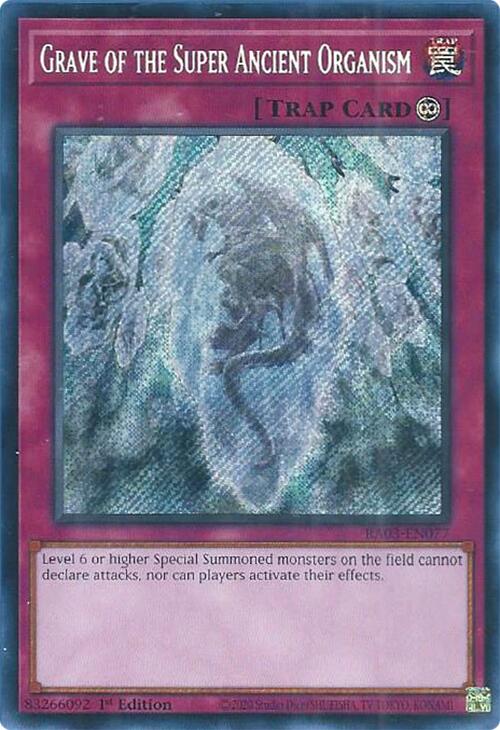 Grave of the Super Ancient Organism (Secret Rare) [RA03-EN077] Secret Rare | Gam3 Escape