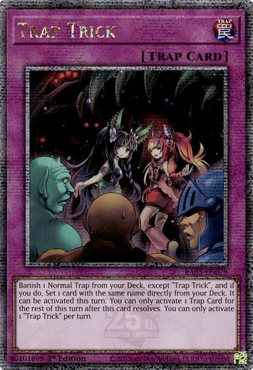 Trap Trick (Quarter Century Secret Rare) [RA03-EN078] Quarter Century Secret Rare | Gam3 Escape