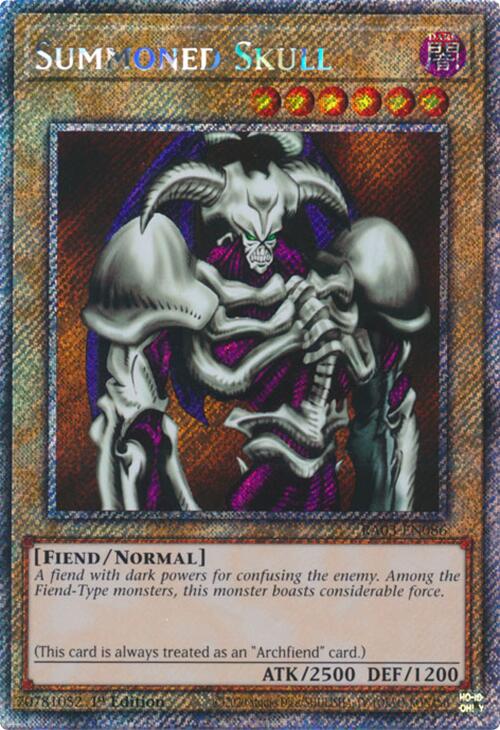 Summoned Skull (Platinum Secret Rare) [RA03-EN086] Platinum Secret Rare | Gam3 Escape