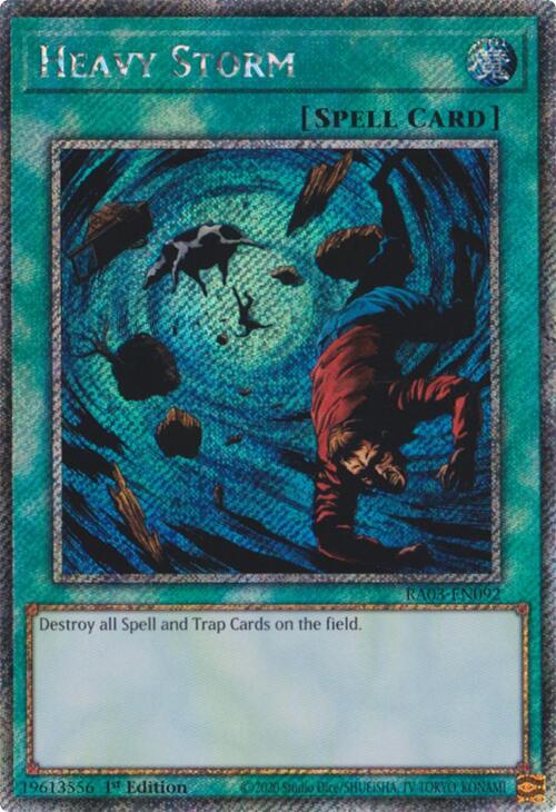 Heavy Storm (Platinum Secret Rare) [RA03-EN092] Platinum Secret Rare | Gam3 Escape