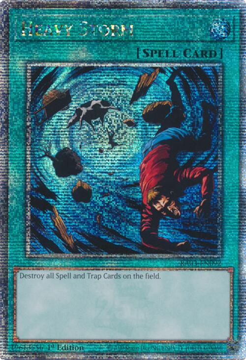 Heavy Storm (Quarter Century Secret Rare) [RA03-EN092] Quarter Century Secret Rare | Gam3 Escape