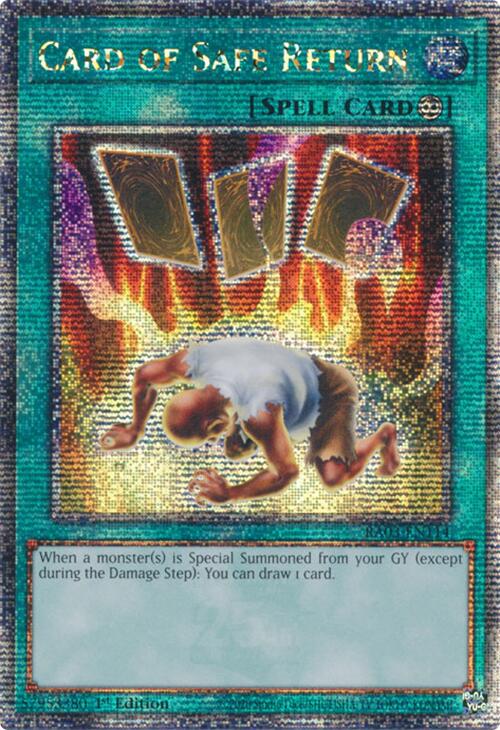 Card of Safe Return (Quarter Century Secret Rare) [RA03-EN114] Quarter Century Secret Rare | Gam3 Escape