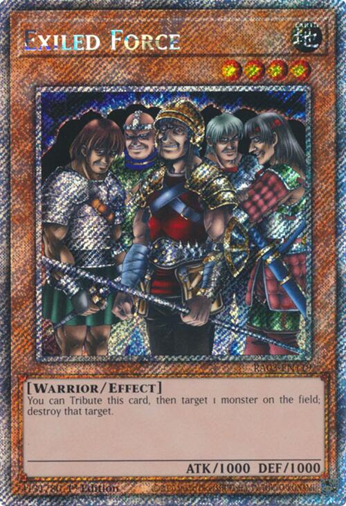 Exiled Force (Platinum Secret Rare) [RA03-EN119] Platinum Secret Rare | Gam3 Escape