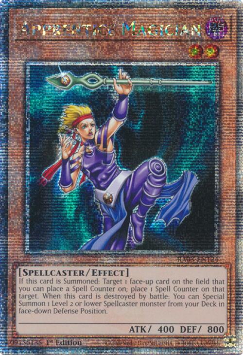 Apprentice Magician (Quarter Century Secret Rare) [RA03-EN124] Quarter Century Secret Rare | Gam3 Escape