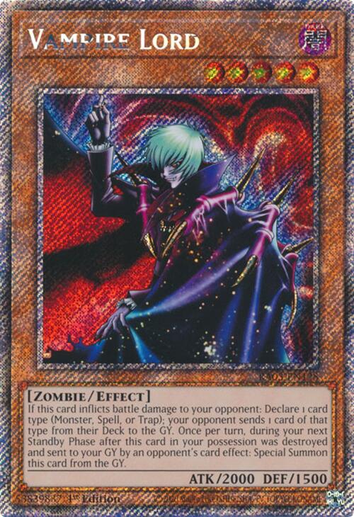 Vampire Lord (Platinum Secret Rare) [RA03-EN128] Platinum Secret Rare | Gam3 Escape