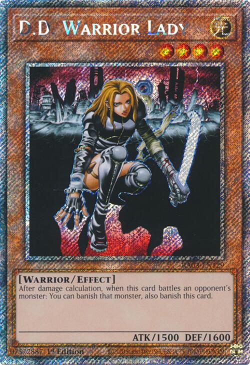 D.D. Warrior Lady (Platinum Secret Rare) [RA03-EN129] Platinum Secret Rare | Gam3 Escape