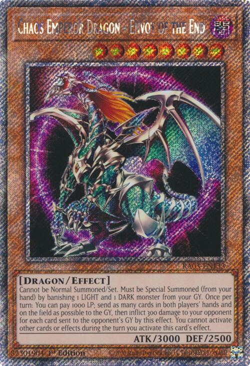 Chaos Emperor Dragon - Envoy of the End (Platinum Secret Rare) [RA03-EN133] Platinum Secret Rare | Gam3 Escape