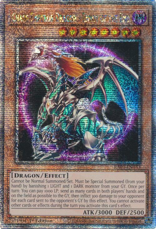 Chaos Emperor Dragon - Envoy of the End (Quarter Century Secret Rare) [RA03-EN133] Quarter Century Secret Rare | Gam3 Escape